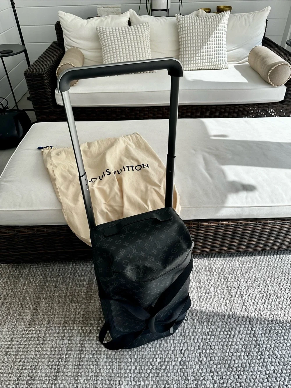 Louis Vuitton Horizon Soft Duffel 55 - Monogram Eclipse Canvas